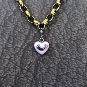 JUICY COUTURE PASTEL PINK HEART CHARM